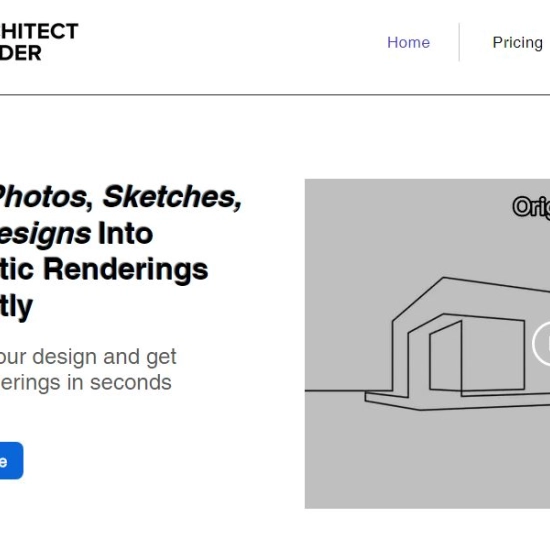 Logo der KI "Architect Render".