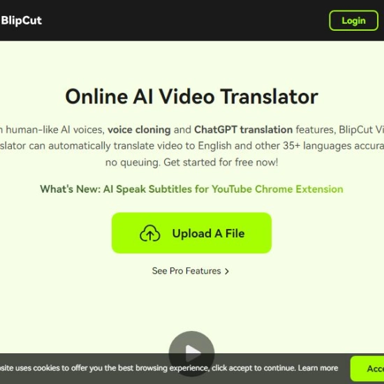 Logo der KI "BlipCut AI Video Translator".