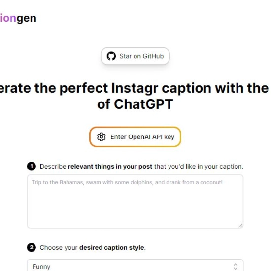 Logo der KI "CaptionGen".