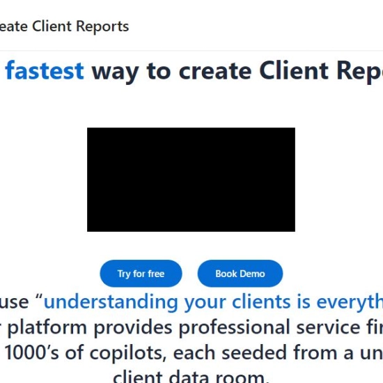 Logo der KI "ClientReports.ai".