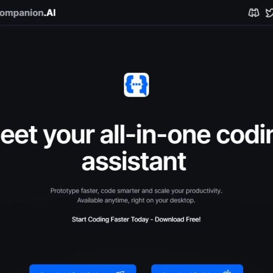 Logo de IA "CodeCompanion.AI".