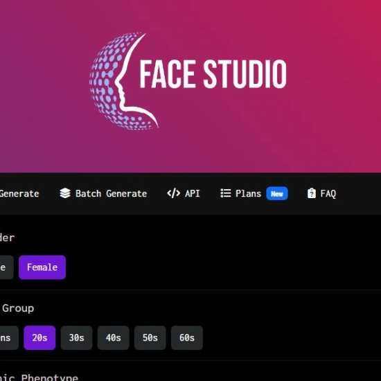 Logo de IA "Face Studio".