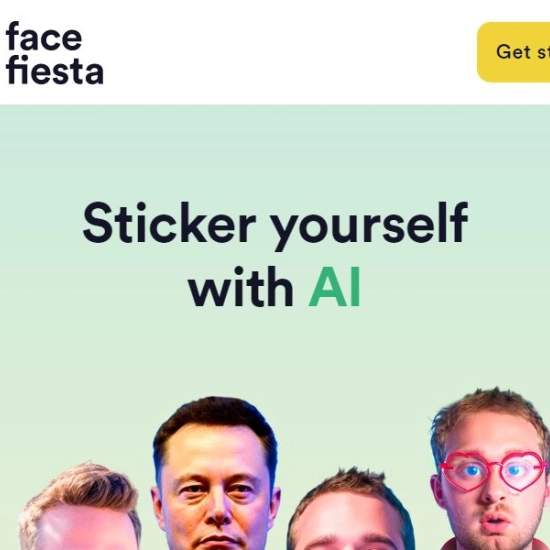 Logo der KI "FaceFiesta.io".