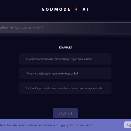 Logo of AI "Godmode".