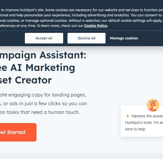 Logo de IA "HubSpot Campaign Assistant".