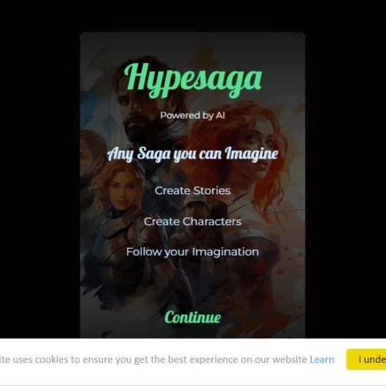 Logo of AI "Hypesaga".