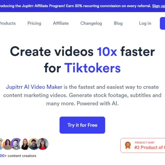 Logo der KI "Jupitrr AI Video Maker".