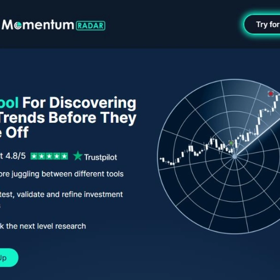 Logo de IA "Momentum Radar".