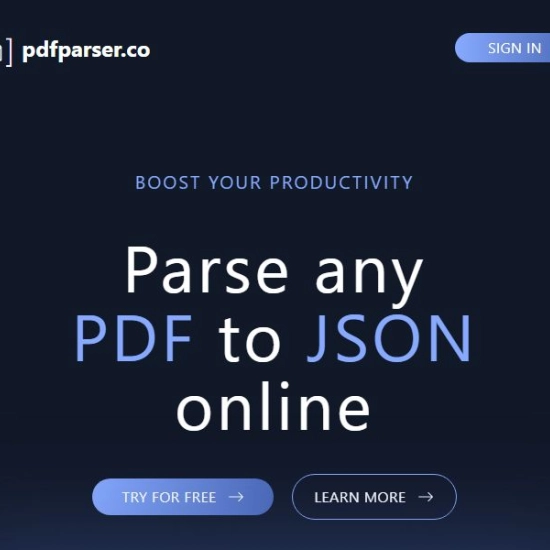 Logo der KI "PDF Parser".