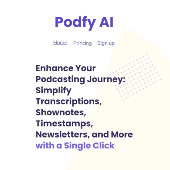 Logo der KI "Podfy AI".