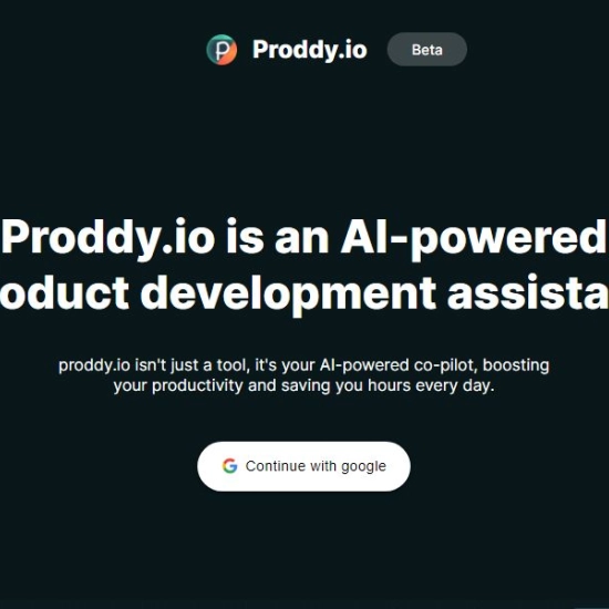 Logo der KI "Proddy.io".