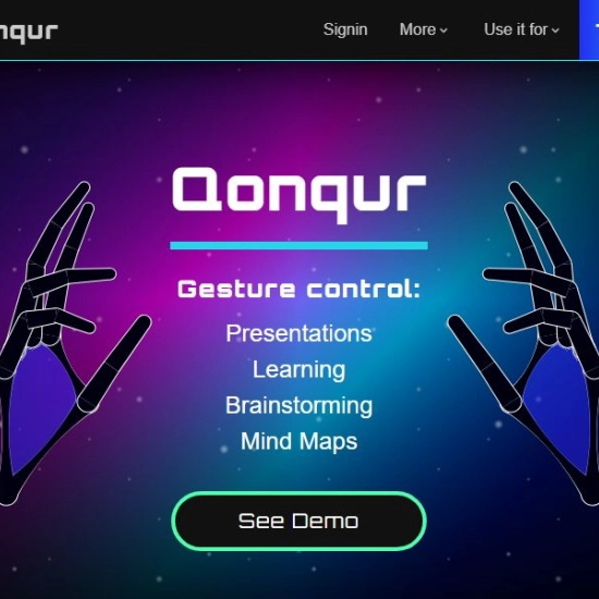 Logo de l'IA "Qonqur - Virtual Hands".