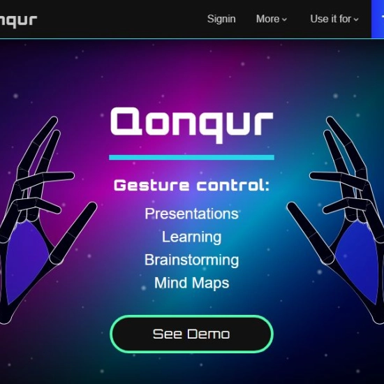 Logo der KI "Qonqur - Virtual Hands".