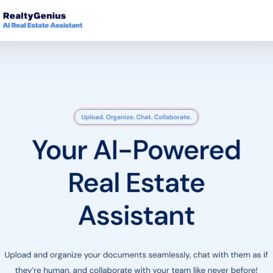 Logo der KI "RealtyGenius.AI".