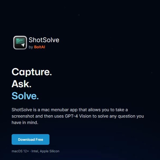 Logo de IA "ShotSolve".