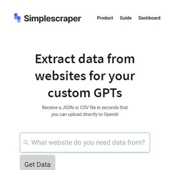 Logo der KI "Simplescraper".