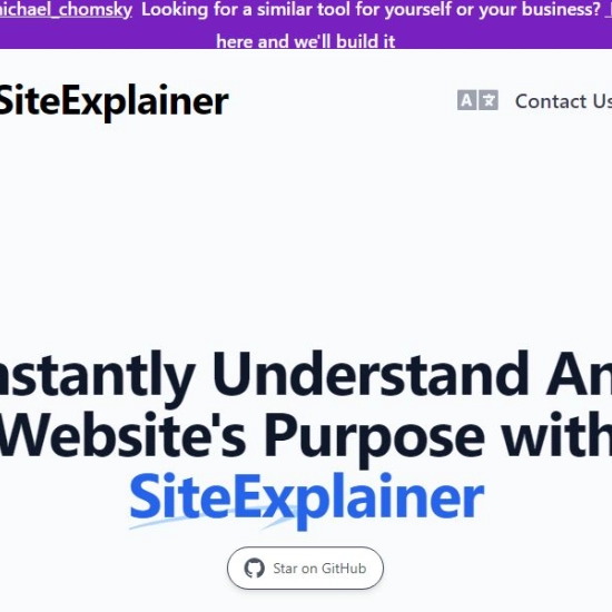 Logo of AI "SiteExplainer".