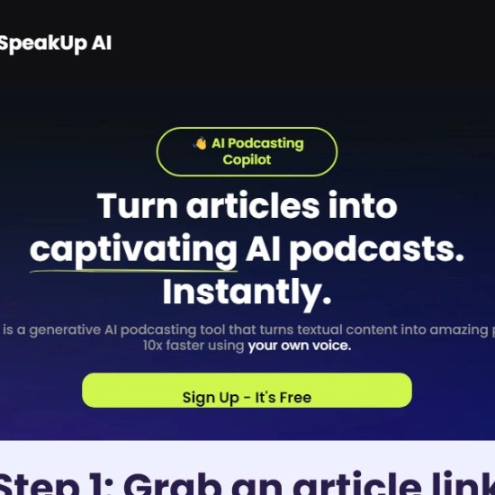 Logo de IA "SpeakUp AI".