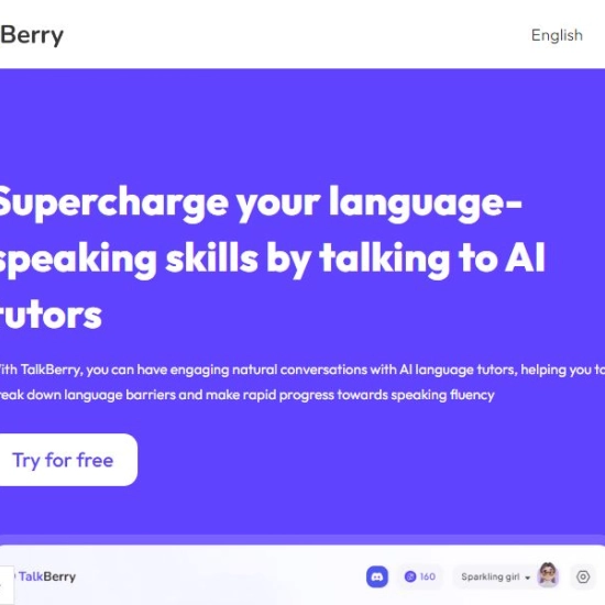 Logo of AI "TalkBerry".