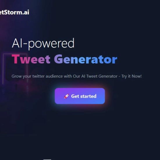 Logo der KI "TweetStorm.ai".