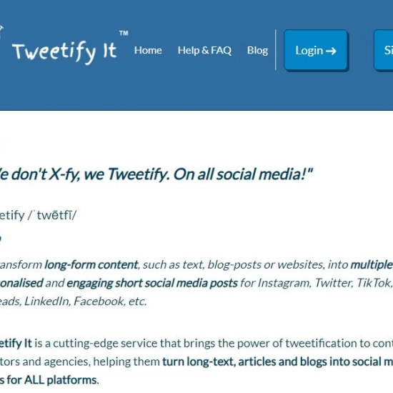 Logo de IA "Tweetify It".