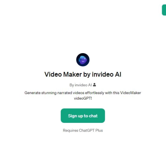 Logo der KI "Video Maker by invideo AI".