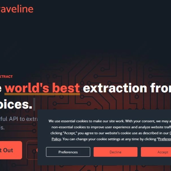 Logo of AI "Waveline Extract".