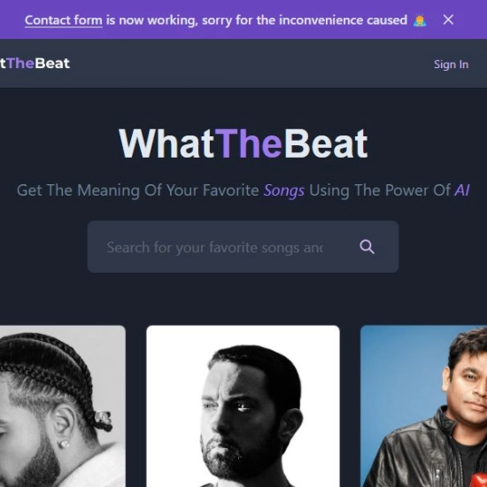 Logo of AI "WhatTheBeat".