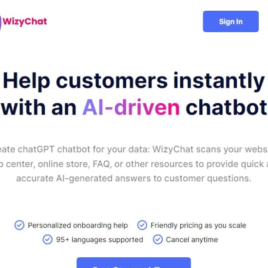 Logo of AI "WizyChat".