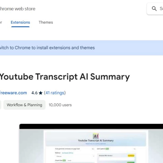 Logo of AI "Youtube Transcript AI Summary".