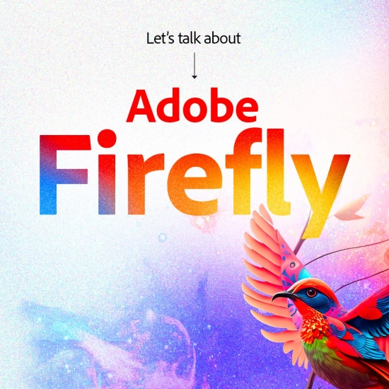 Logo de l'IA "Adobe Firefly".