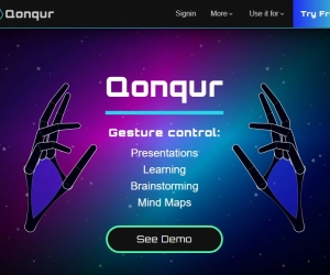 Logo of AI "Qonqur - Virtual Hands".